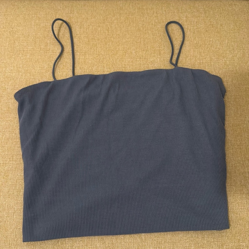Love Tree Blue Fitted Camisole Top